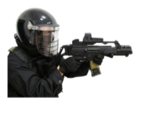 Molto utile quando si indossa casco o maschera antigas Casco