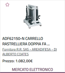 Videata prodotto nel Portale MEPA