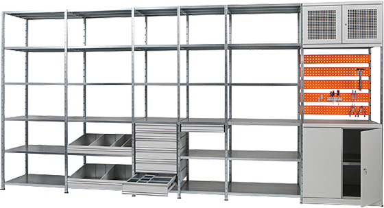 Scaffalature metalliche modulari e componibili